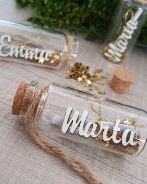 Adorno de cristal para deseos con nombre