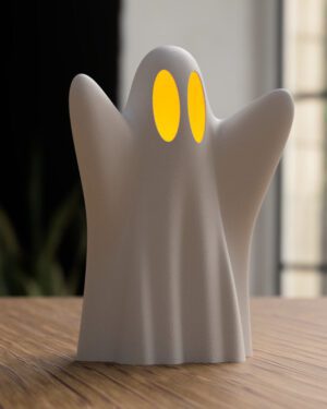 Fantasma decorativo de Halloween con luz