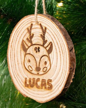 Rodaja madera personalizada para colgar