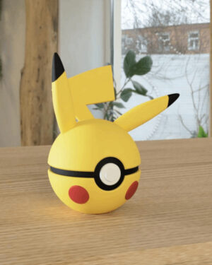 Poke Ball Pikachu #0025 - Figura Decorativa Pokémon